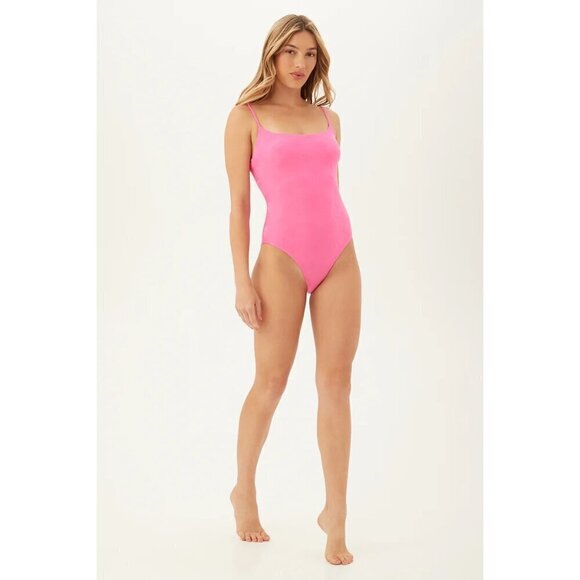 💕TRINA TURK💕 Sway Scoop Maillot Sway One Piece Swimsuit ~ Venus Pink 12 - Picture 5 of 14
